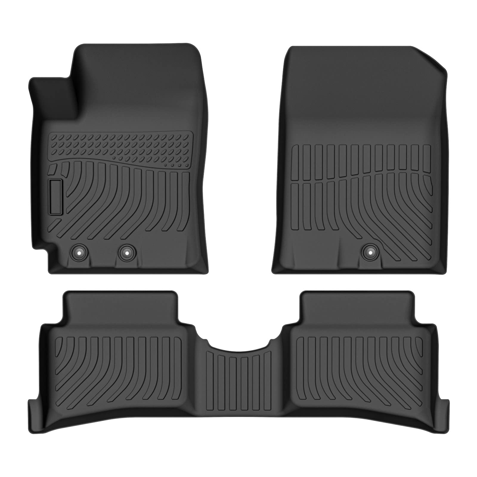 Custom Fit All-Weather Floor Mats for 2018-2024 Kia Rio 5-Door - TPE Waterproof Floor Liners Front & Rear Row - Perfect for Daily Commute, Road Trips & All-Season Protection