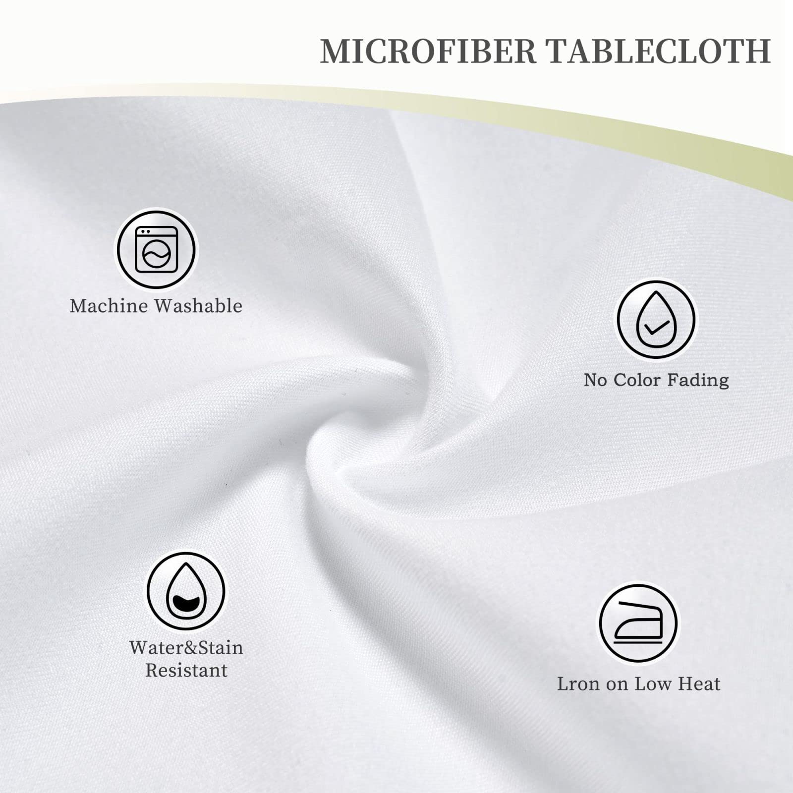 Black Marble Pattern Round Tablecloth - 60 Inch Oil Proof, Spill Proof & Easy Clean Table Cover with Elegant Lace Trim - Perfect for Dining Room, Kitchen, Wedding & Party Decor