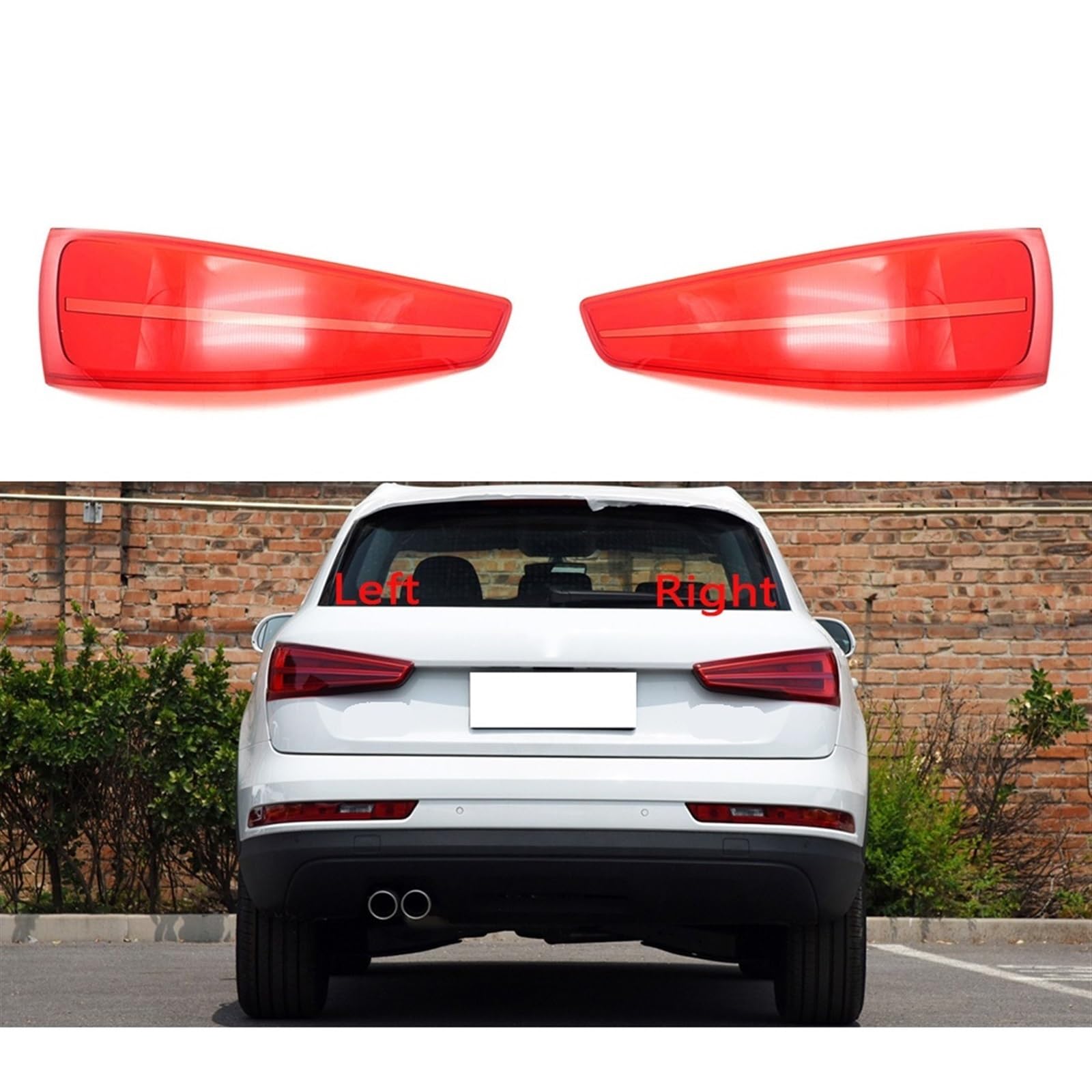 Audi Q3 2016-2018 Right Rear Taillight Cover Replacement - Durable Brake Light Shell, Tail Lamp Housing & Mask Compatible with Audi Q3 2016 2017 2018 Models - Perfect for Car Repair, Maintenance & Customization