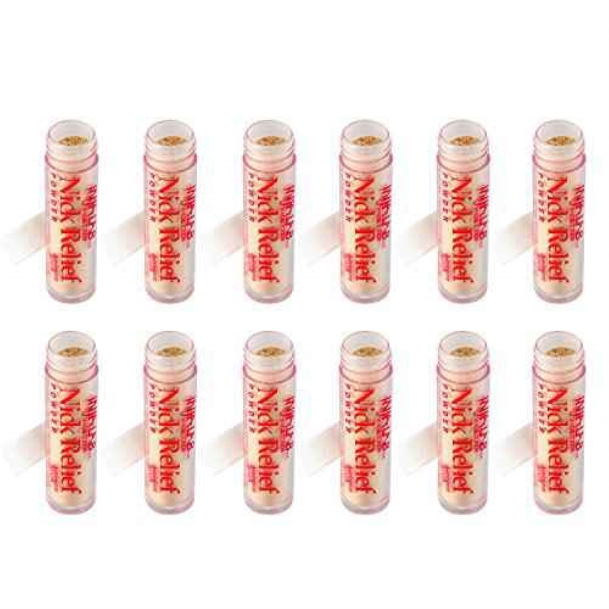Infalab Nick Relief Styptic Powder - 12 Count | Fast-Acting Blood Clotting Solution for Shaving Cuts & Minor Wounds | Perfect for Home, Travel & First Aid Kits