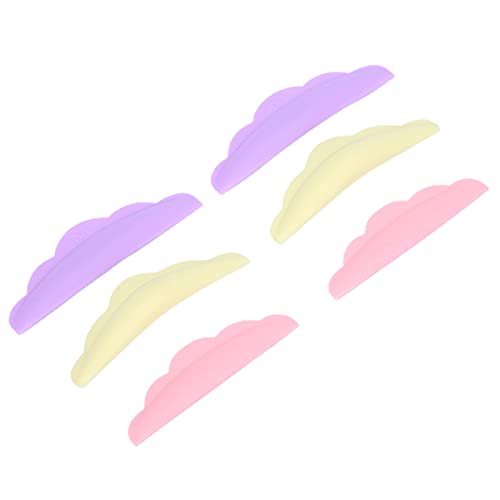 3 Pairs Reusable Silicone Eyelash Perming Curler Shield Pads - Lash Lifting & Curling Tool Set with Colorful Rods for Professional & Home Use | Perfect for Salon, DIY Beauty & Makeup Lovers
