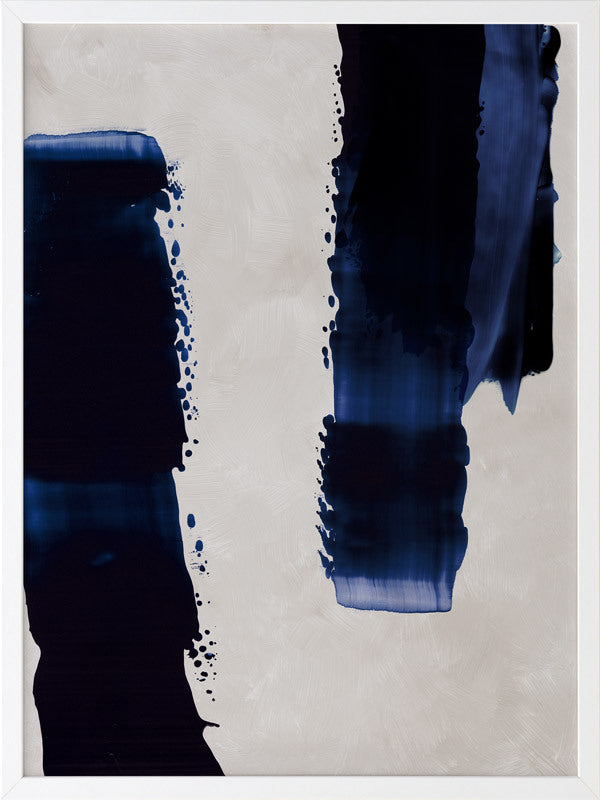 Broad Strokes I Framed Art Print - Modern Abstract Wall Decor for Living Room, Bedroom & Office - Perfect for Home & Office Decoration