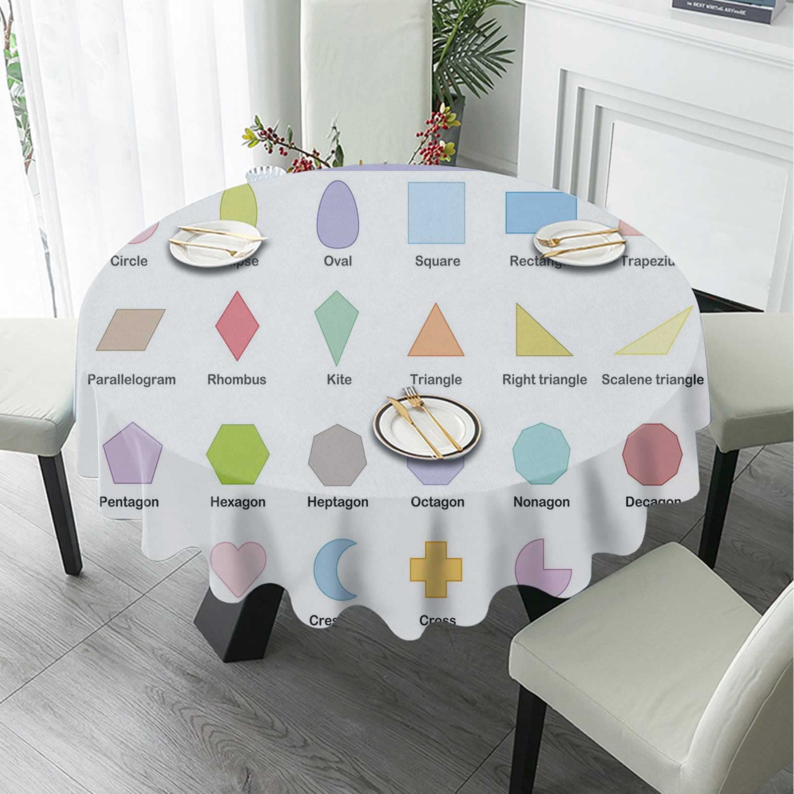 Spillproof Fabric Tablecloth 48
