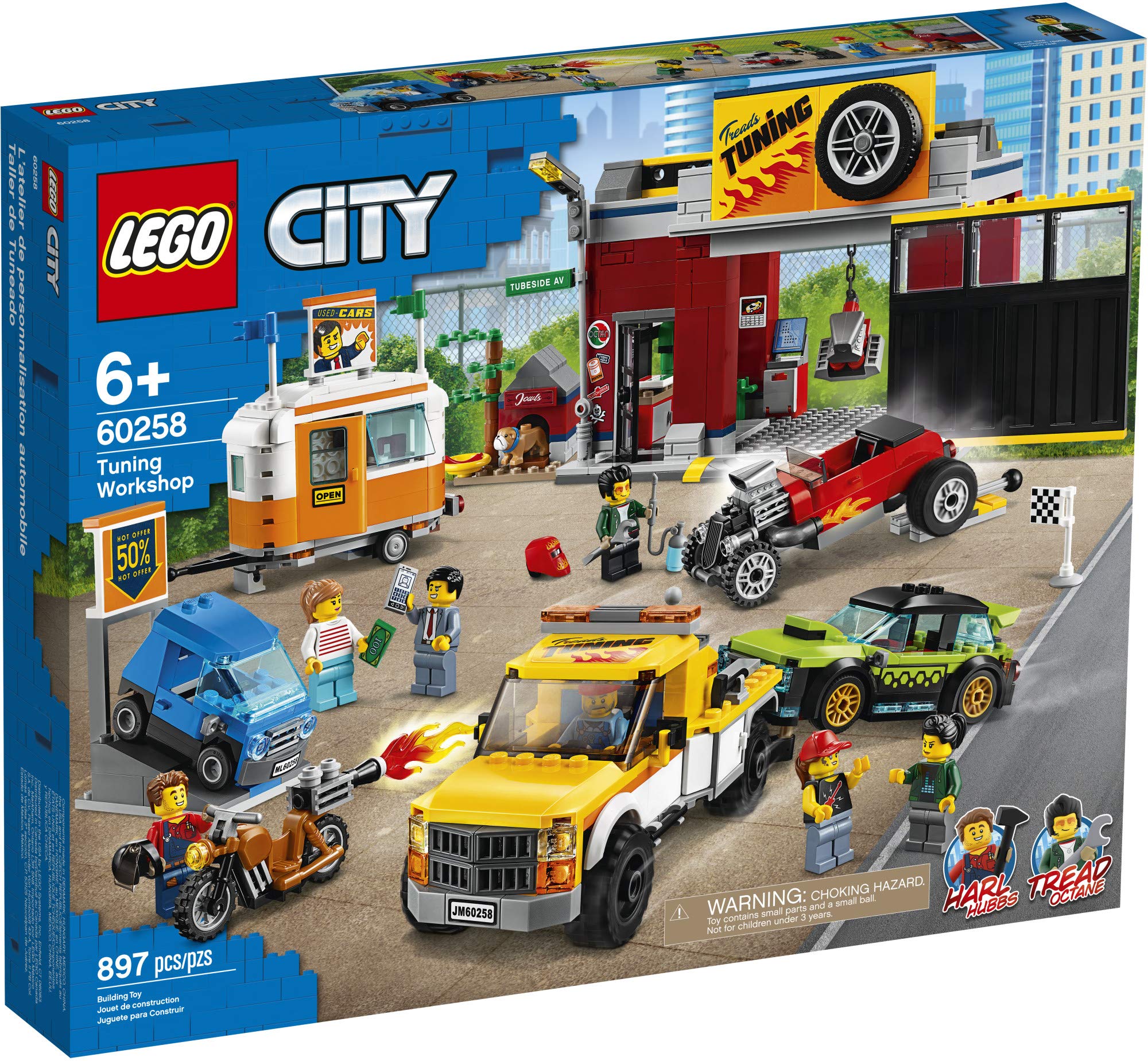 LEGO City Toy Car Garage 60258 Building Set - 897 Pieces STEM Toy for Kids Ages 6-12 | Creative Play, Birthday Gift & Room Decor for Boys & Girls | Perfect for Pretend Play & City Themed Adventures
