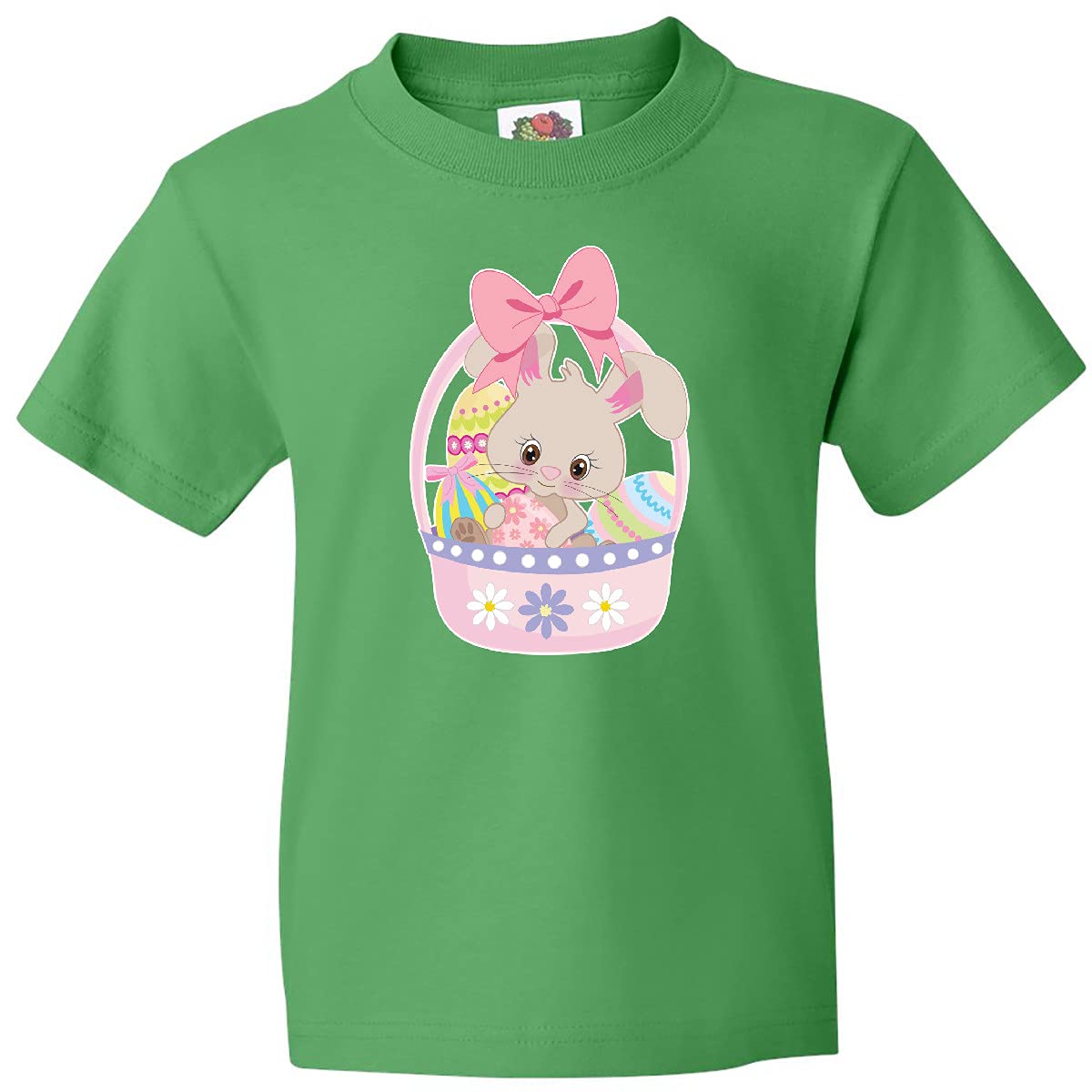 Easter Bunny T-Shirt for Kids - Easter Basket Design