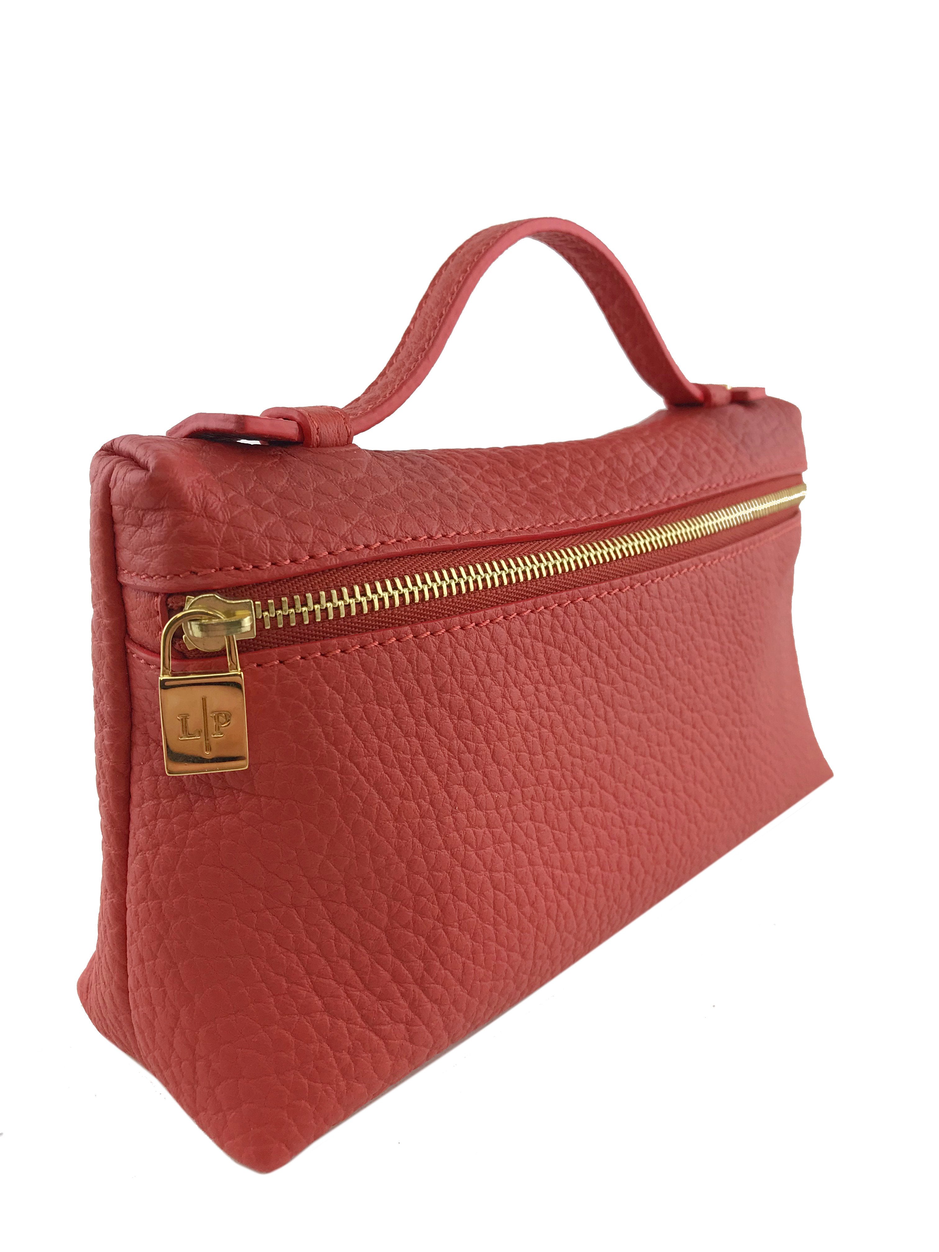 Loro Piana Mini Handle Bag Pouch L19 - Luxury Leather Crossbody Purse for Women | Perfect for Everyday Use, Travel & Special Occasions