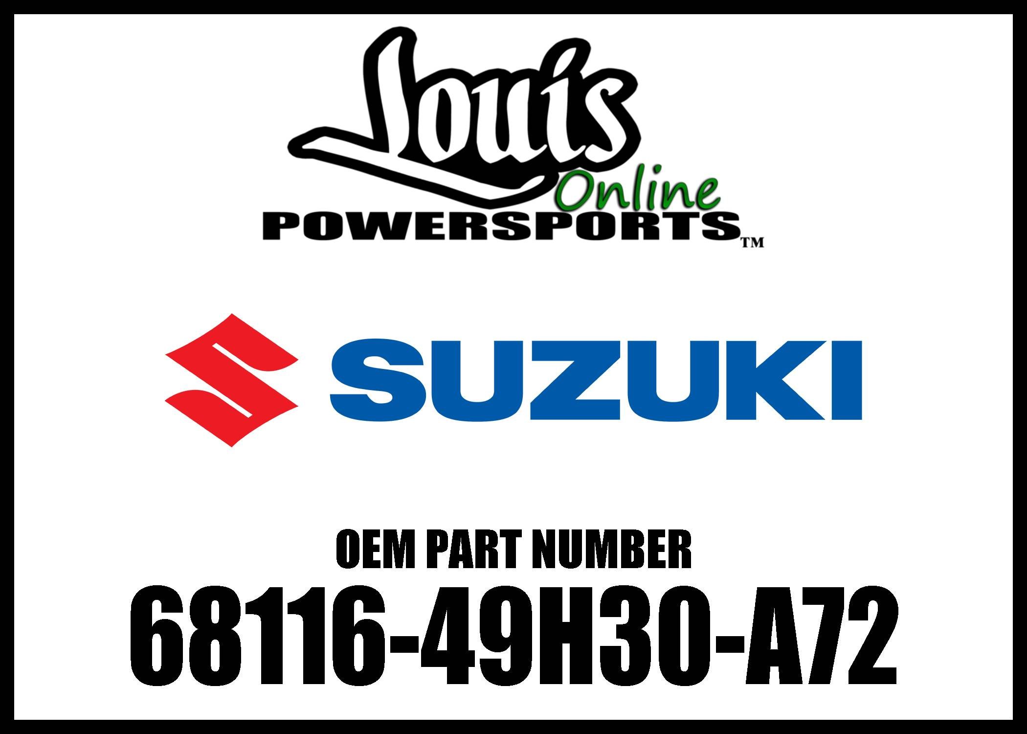 Original OEM 68116-49H30-A72 Suzuki Fuel Tank Cover Tape | Replacement for 6811649H30A72 | Durable Adhesive Protection for Motorcycle Gas Tanks