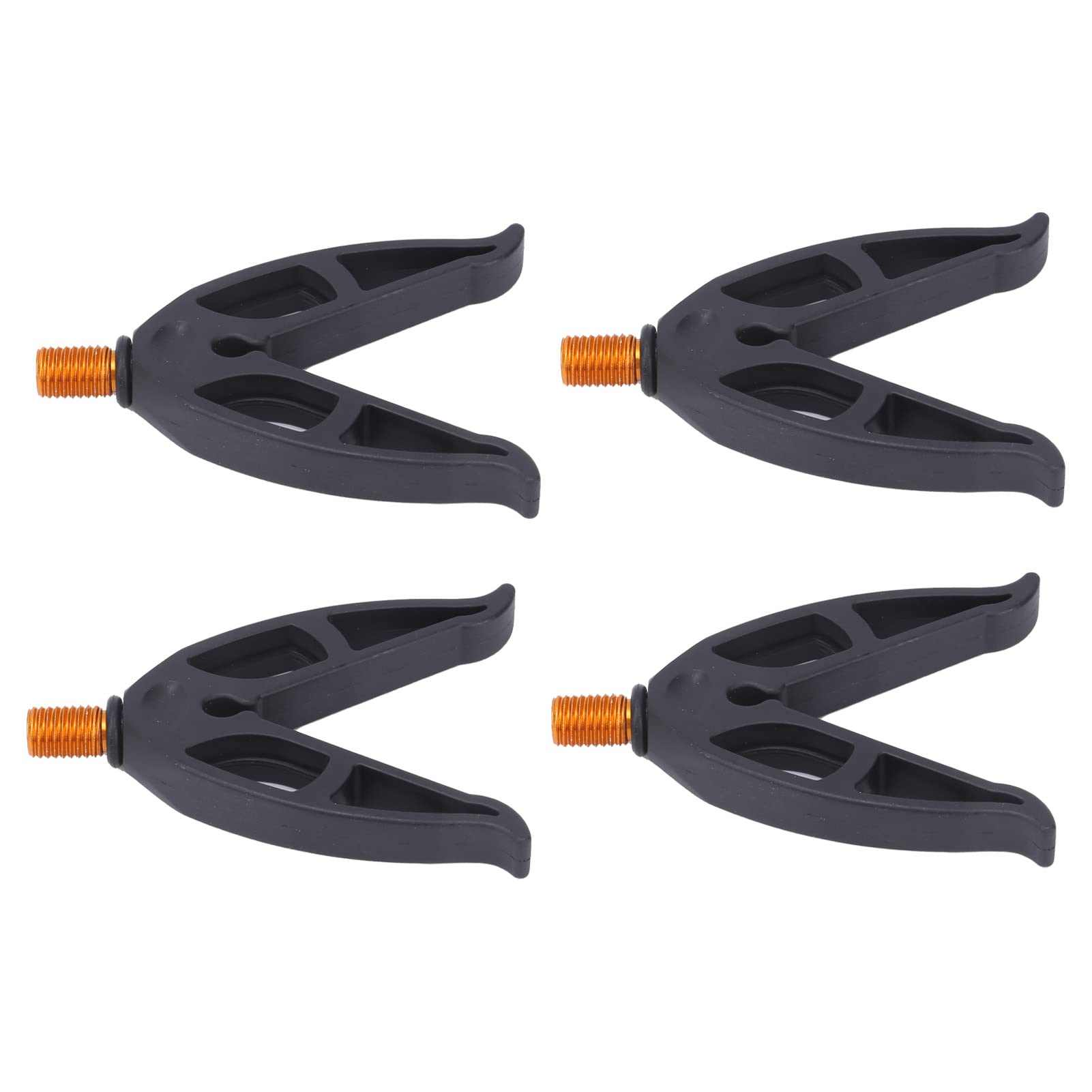 Keenso 4Pcs Fishing Rod Holder - V-Shape Rubber & 304 Stainless Steel Rod Rest for All Types of Fishing Rods - Perfect for Bank Fishing, Boat Fishing, and Shore Angling Accessories