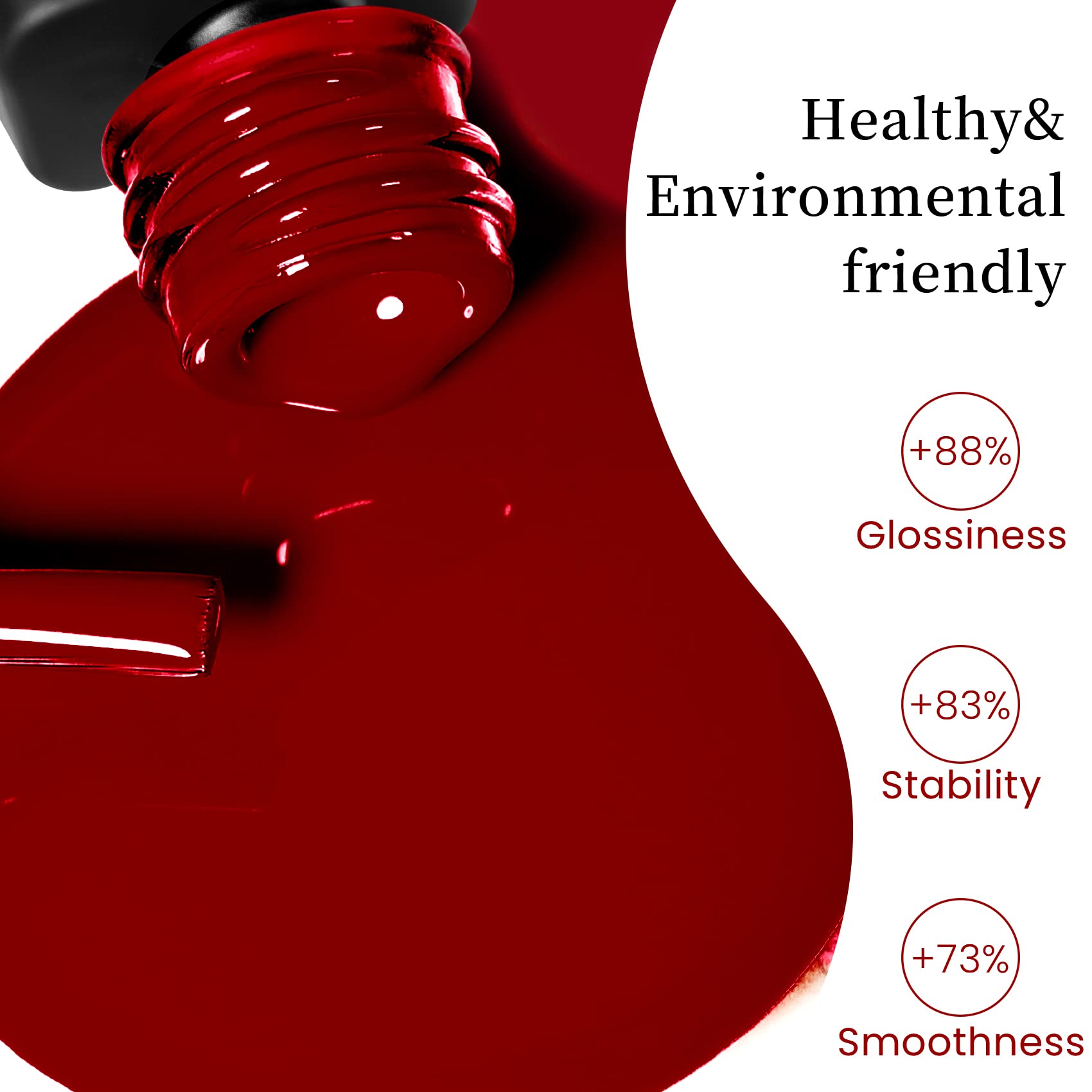 Burgundy Gel Nail Polish 15ML - Long-Lasting UV/LED Soak Off for Home Manicure & Nail Art - Perfect Women's Gift for Parties & Weddings