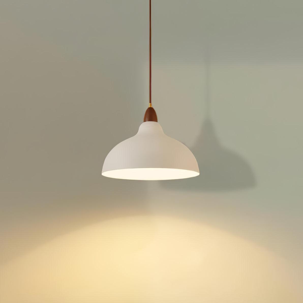 Handmade Natural Wooden Pendant Light - Rustic Ceiling Lamp for Dining Room, Kitchen, Bedroom & Living Room Decor
