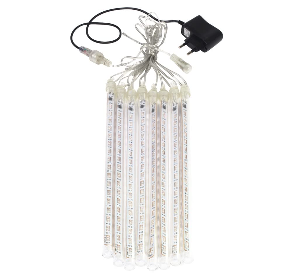 Waterproof LED String Lights 50cm & 30cm - Fengyan Landscape Holiday Meteor Shower Rain Lights for Indoor/Outdoor Use - AC 100-240V - Perfect for Garden, Wedding, Party Decor, Tree & Street Lighting