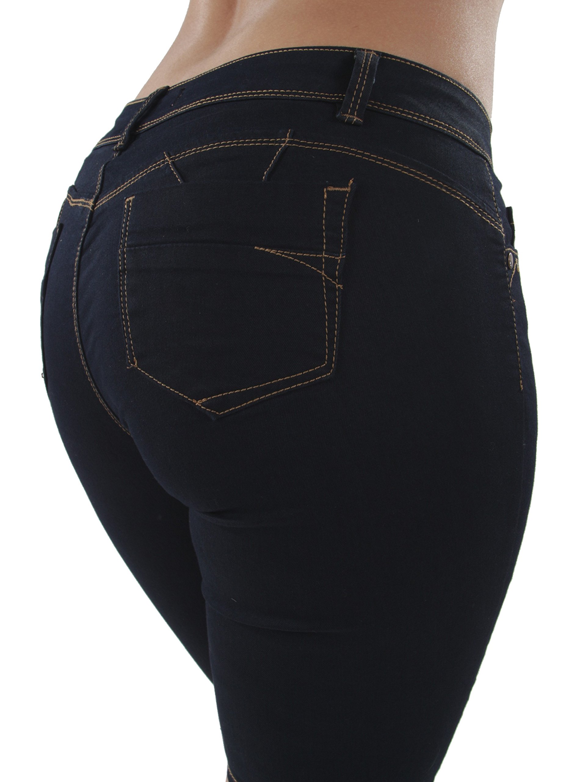 Plus Size Butt Lift Denim Shorts for Women - High Waisted Bermuda Shorts with Booty Lifting Effect - Perfect for Casual Wear, Workouts & Summer Outfits