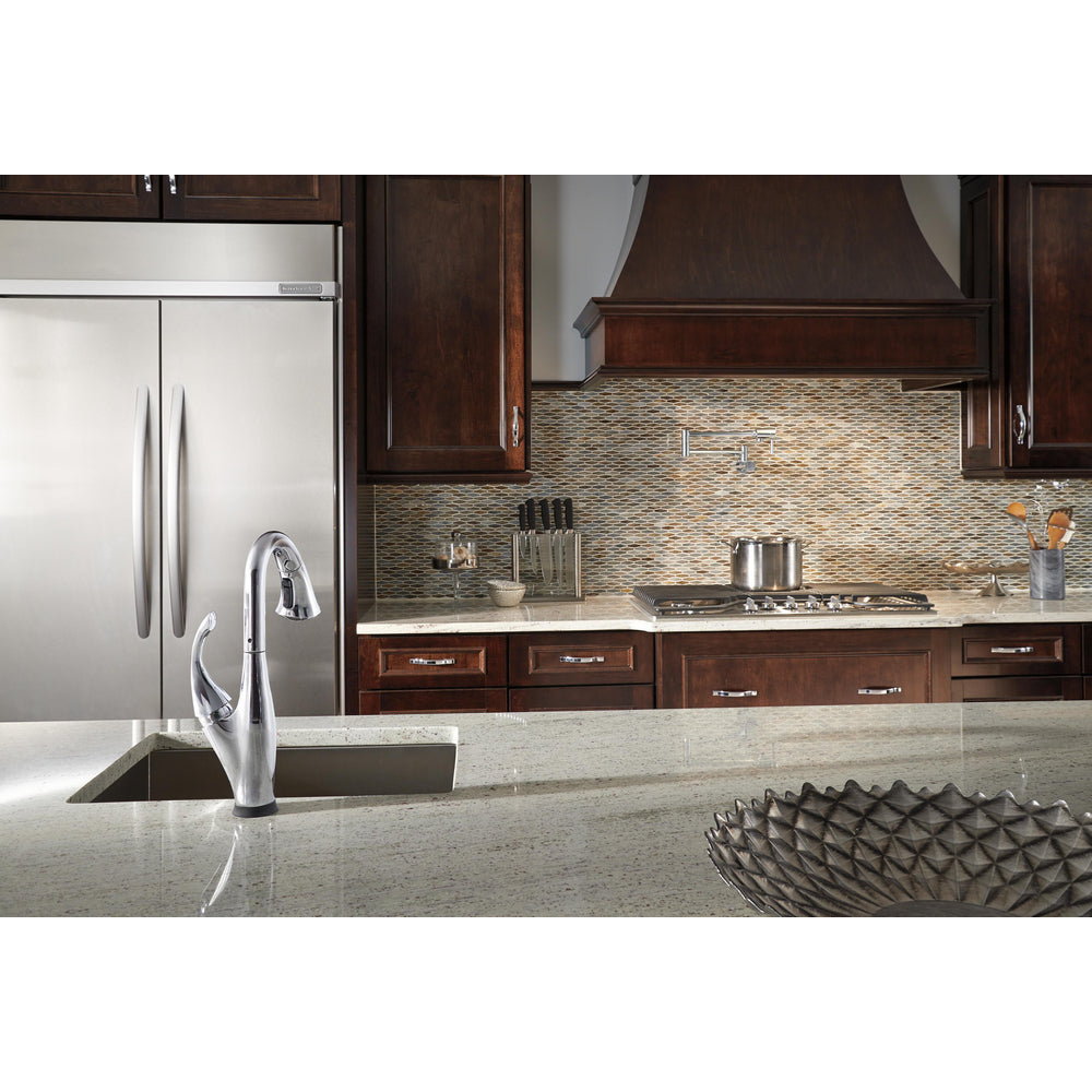 Delta Addison Touch Bar Faucet with Pulldown Spray - Chrome 9992T DST | Modern Kitchen Sink Faucet for Easy Dishwashing & Food Prep