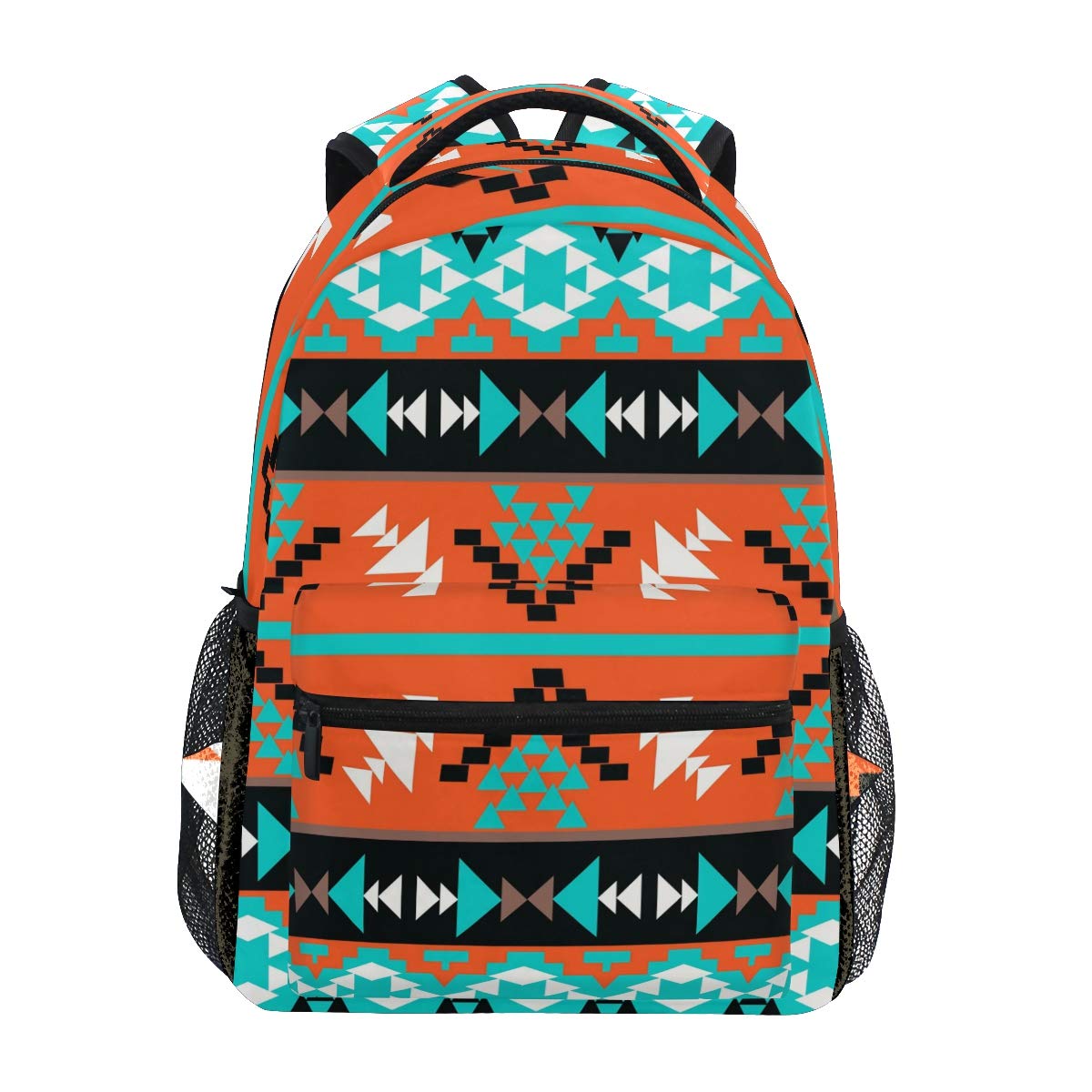 **Aztec Geometric Backpack for Adults - Stylish School, College & Travel Bag - Durable Hiking & Daypack for Women & Men - Perfect for Work, Commuting & Outdoor Adventures**