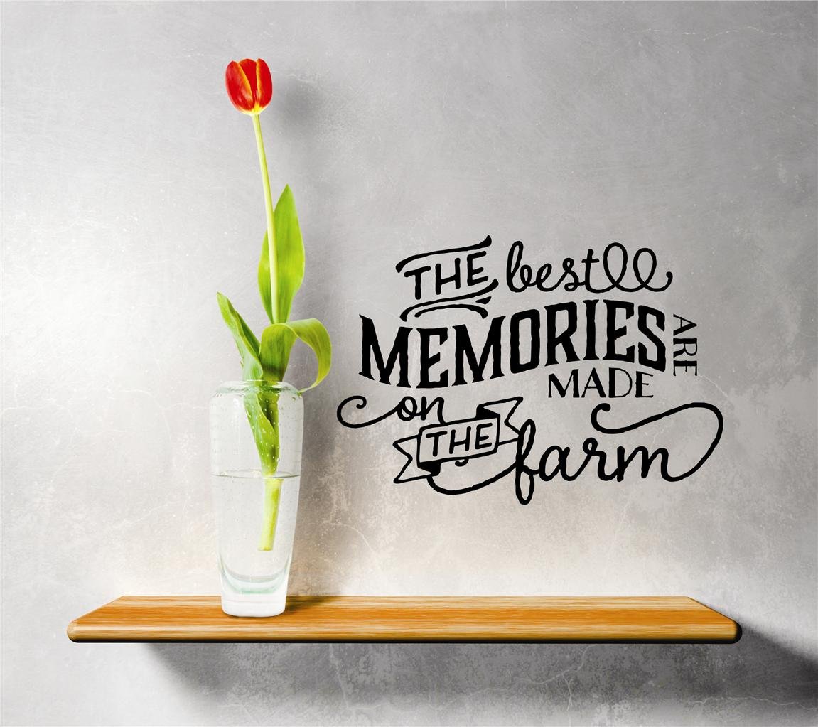 Farmhouse Wall Decals - DIY Removable Vinyl Stickers for Bedroom Decor (16x24 inches) | Perfect for Nursery, Living Room & Home Office Wall Art