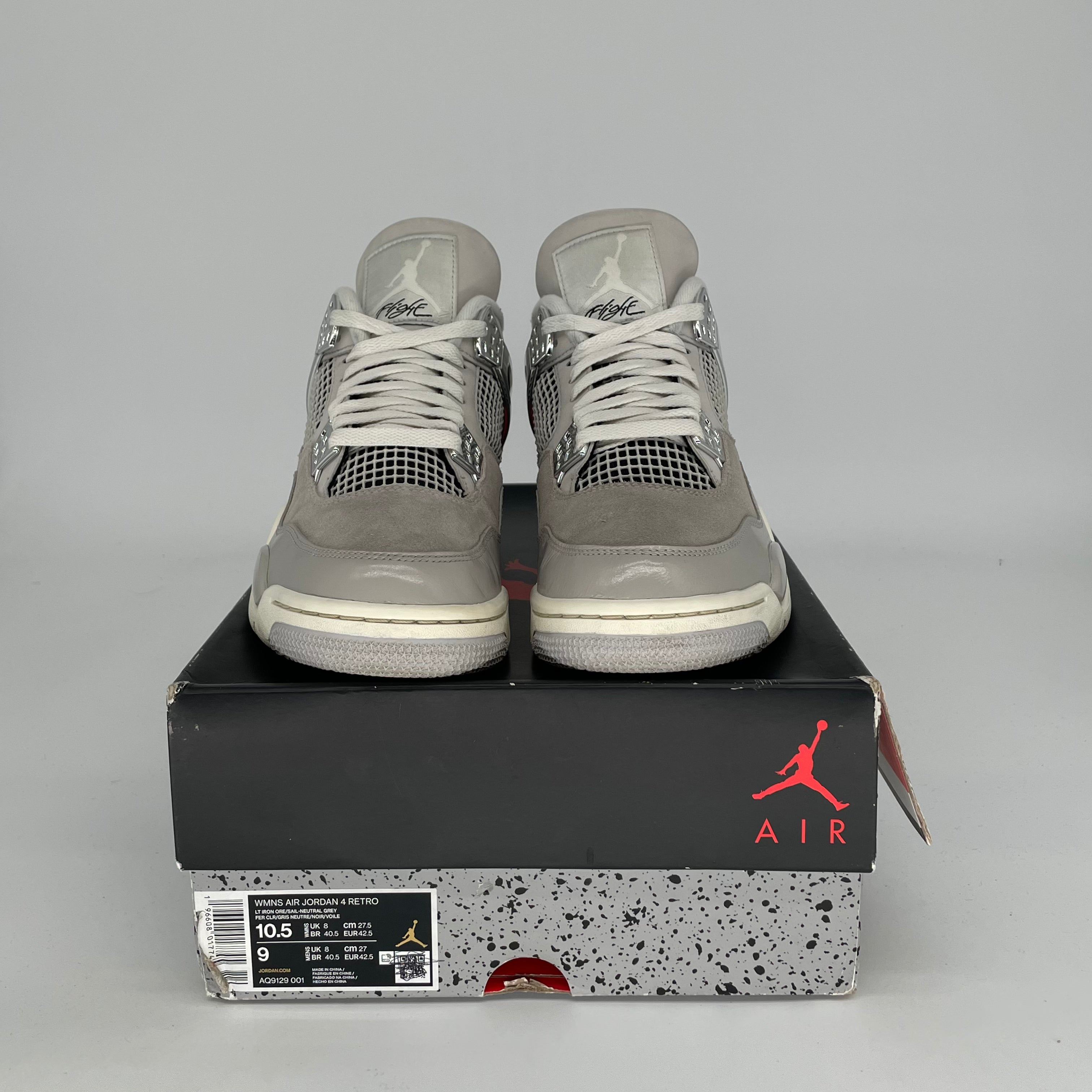 AIR JORDAN 4 FROZEN MOMENTS Women's Sneakers - Size 9/10.5W (AQ9129-001) - Retro Basketball Shoes for Women, Casual Streetwear & Gym Fashion