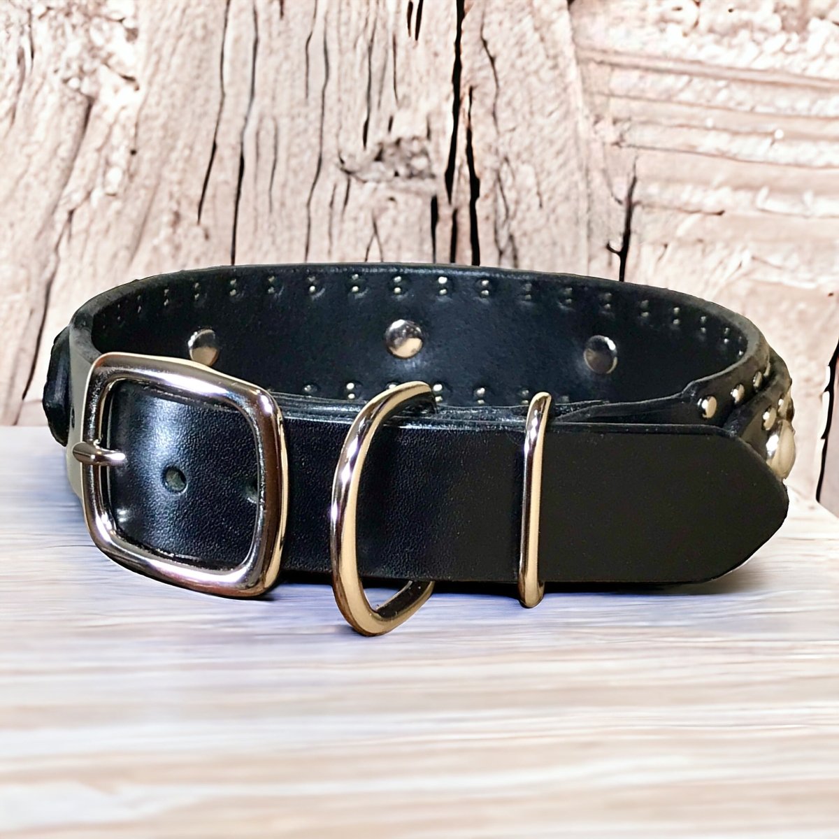 Premium Genuine Leather Dog Collar - Adjustable & Durable Pet Collar for Small Medium Large Dogs - Perfect for Daily Walks, Training & Outdoor Adventures
