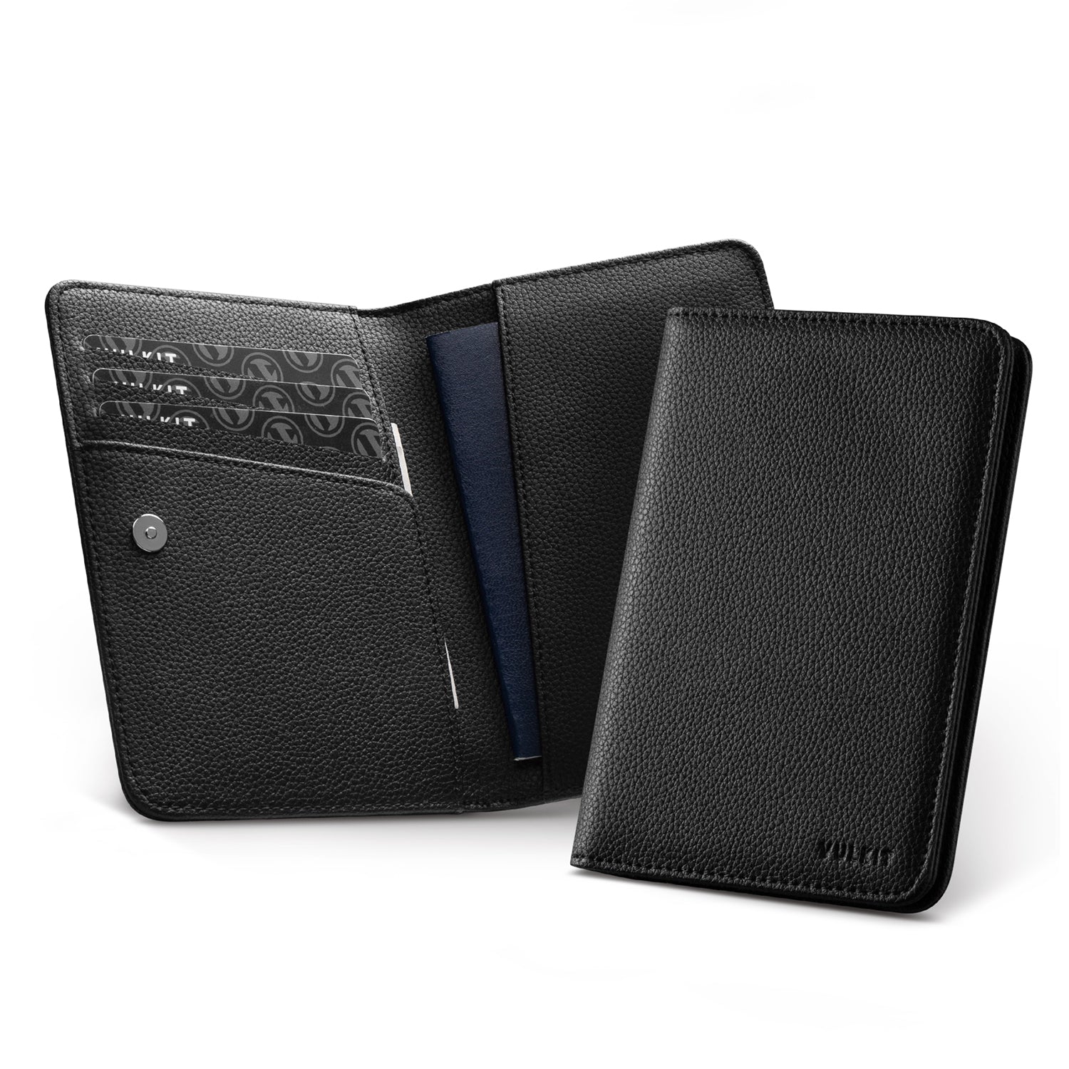Premium VPW102 RFID Blocking Passport Holder with Secure Magnetic Closure - Travel Organizer for Men & Women - Perfect for Airports, Vacations & Business Trips