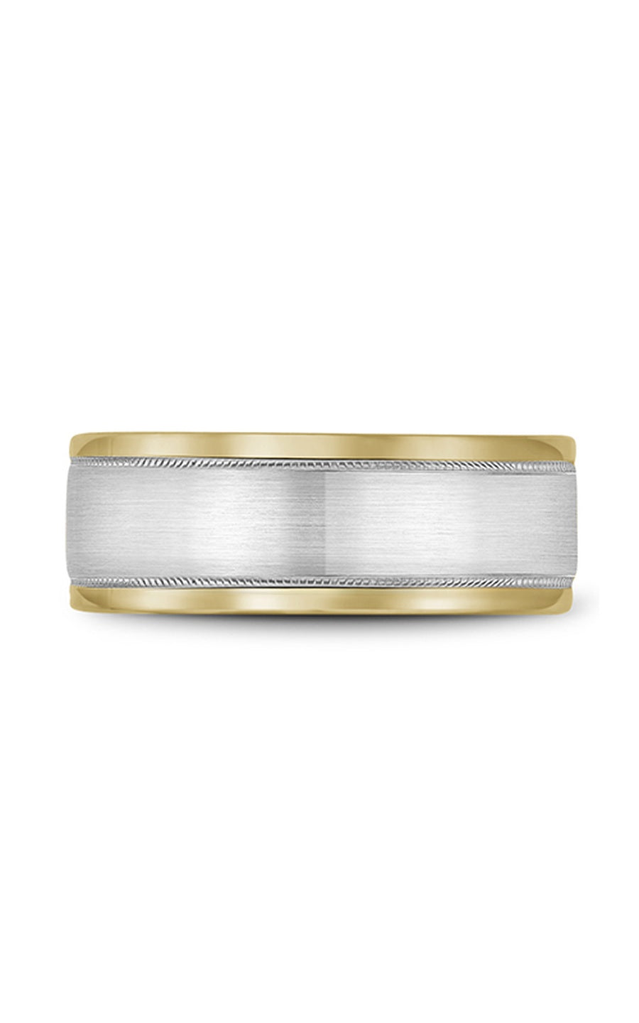 Bleu Royale Men's Wedding Band RYL 038WY85 - 14K White Gold Classic Ring for Grooms & Engagement - Perfect for Weddings, Anniversaries & Special Occasions