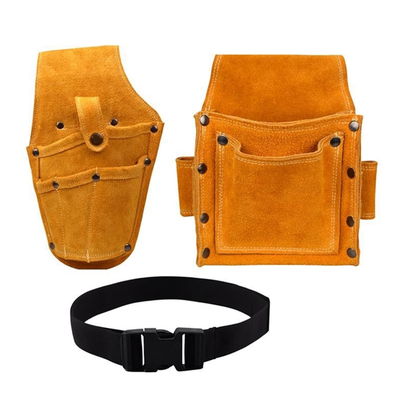**Durable Waist Pack for Electric Drill & Tools - Screws, Nails, Drill Bits & Metal Parts Storage - Adjustable Belt for Fishing, Travel & DIY Projects**