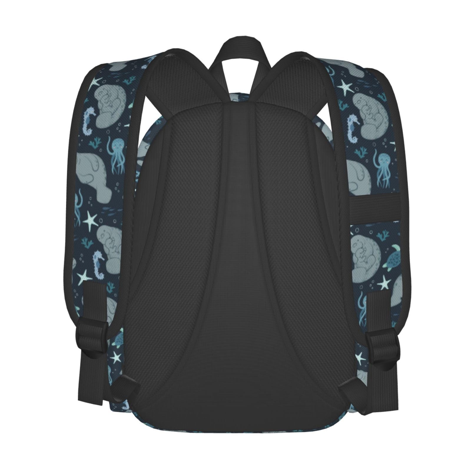 Manatees Travel Backpack for Women & Men - Waterproof Laptop Backpack for Work, School, Hiking & Camping - 17 Inch Computer Backpack with USB Charging Port - Perfect Carry-On Backpack for Travel, Commuting & Outdoor Adventures