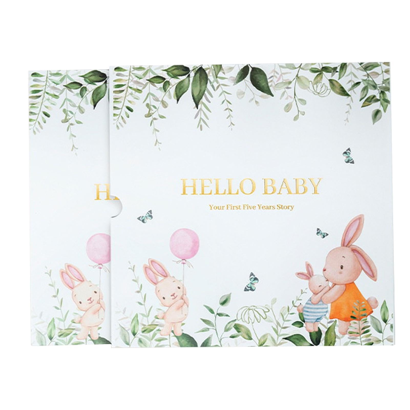 Shakven Baby Memory Book - Photo Album, Milestone Journal & Scrapbook for Newborns | Capture First Year Memories | Perfect Baby Shower Gift for Expecting Moms & New Parents | Nursery Keepsake & Parenting Gift Idea