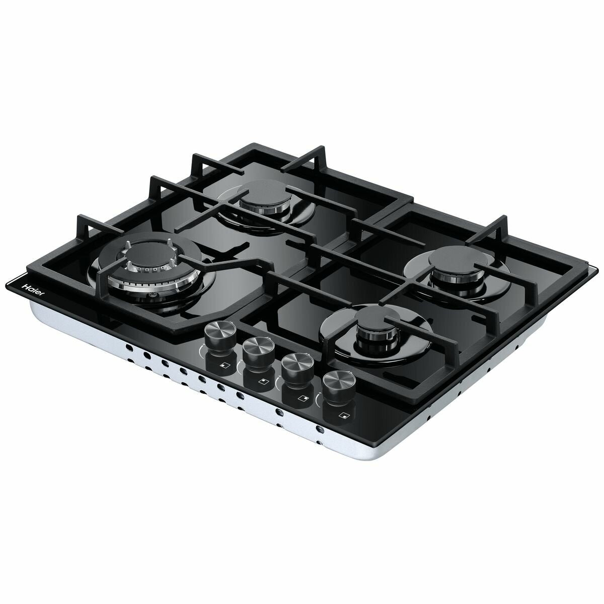 Haier 60cm 4-Burner Natural Gas Cooktop HCG604WFCG3 - Premium Stainless Steel Gas Stove for Modern Kitchen Cooking, Baking & Entertaining