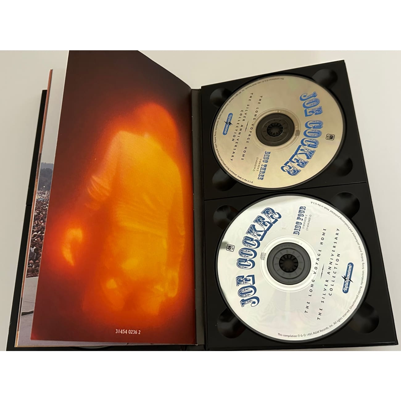 Joe Cocker The Long Voyage Home 4 CD Box Set with Booklet - 1995 Limited Edition Collectible Music Album for Audiophiles & Classic Rock Fans - Perfect for Home Listening, Car Rides & Gift Giving