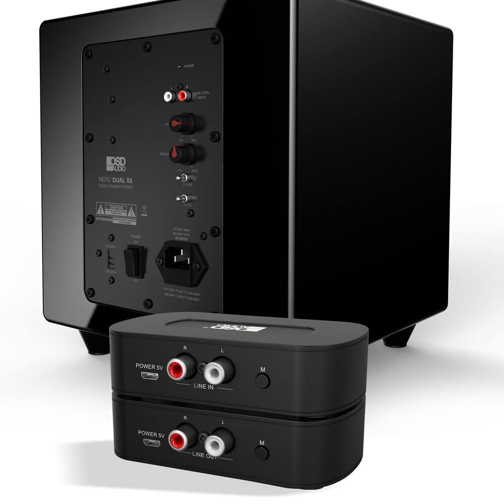 OSD Wireless 5.8GHz Subwoofer Kit Transmitter and Receiver - Fast Connection WSK-SUB for Home Theater & Audio Systems | Perfect for Wireless Bass Setup in Living Rooms, Gaming Rooms & Home Studios