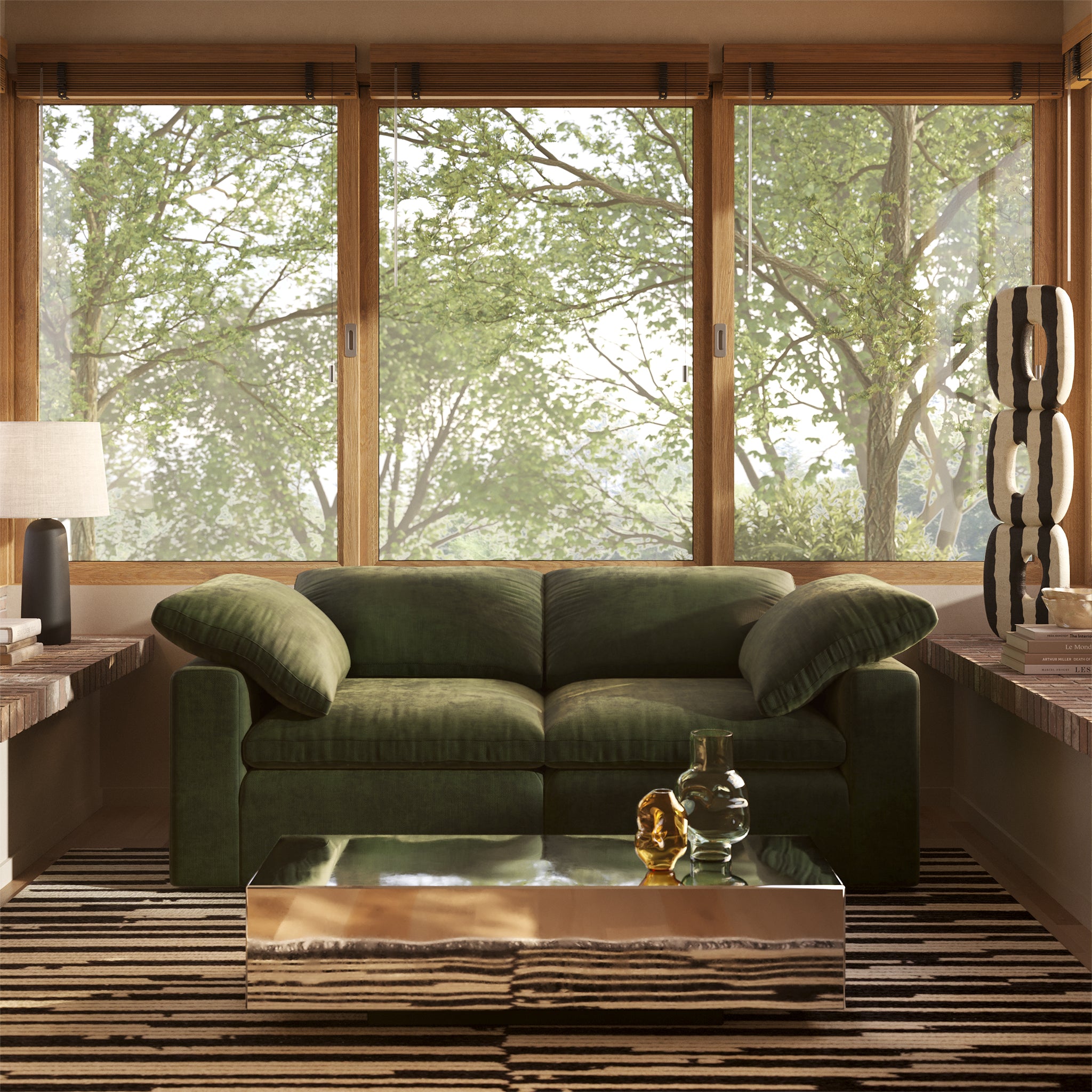 2-Seat Aspen Modular Sofa - Modern Sectional Couch for Small Spaces, Living Room, Apartment & Office - Comfortable & Stylish Home Furniture