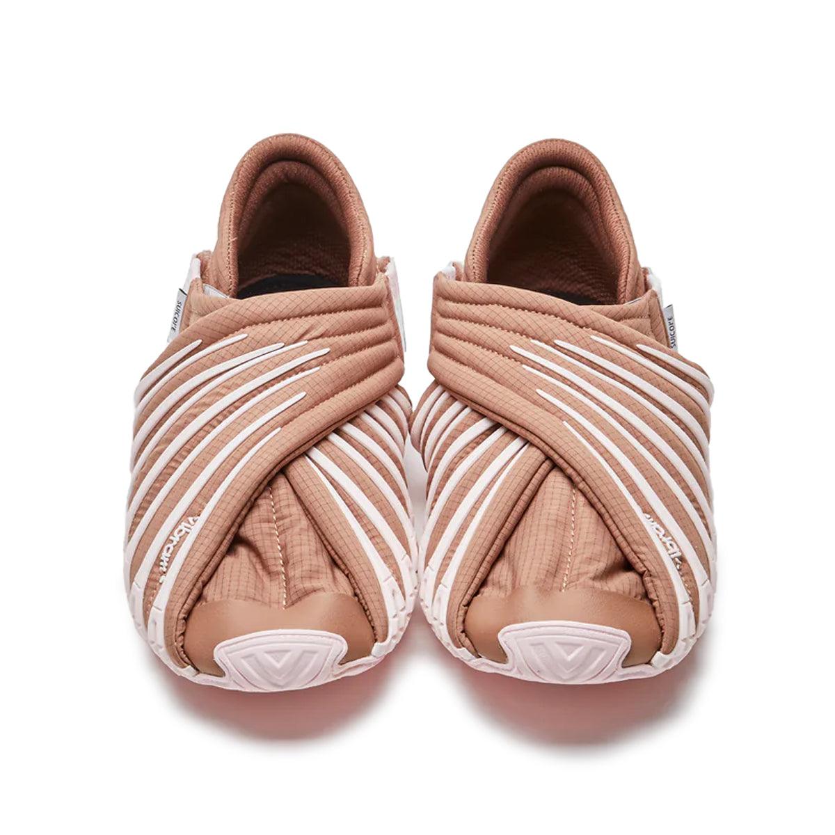 Vibram Women's FUROSHIKI Futon Low Sneakers - Brown Pink | Lightweight & Flexible Barefoot Shoes for Running, Yoga & Travel