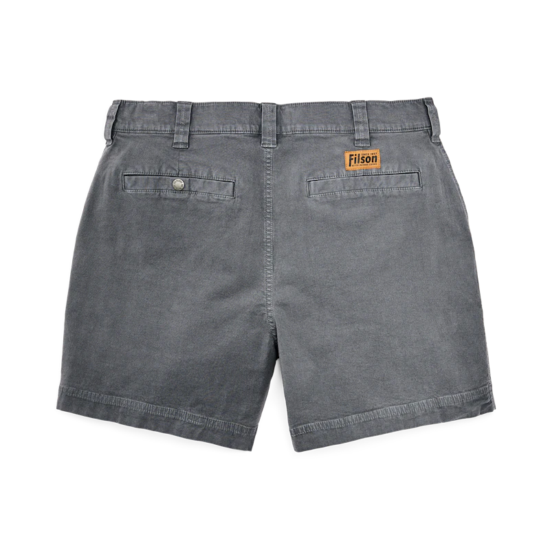 Filson Granite Mountain 6 Shorts - Durable Outdoor Shorts for Men in Gray | Perfect for Hiking, Camping & Casual Wear