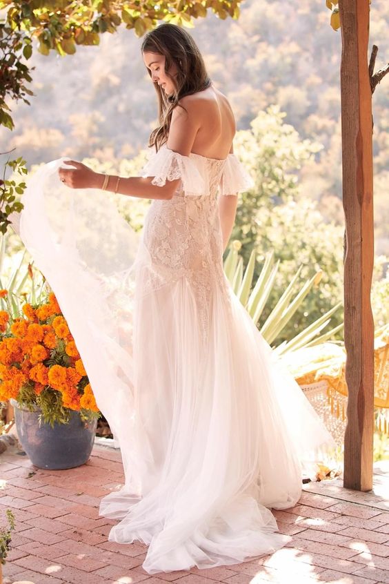 Willowby Mackinnon 54714 Wedding Gown - Elegant Lace Bridal Dress for Beach, Garden & Outdoor Ceremonies