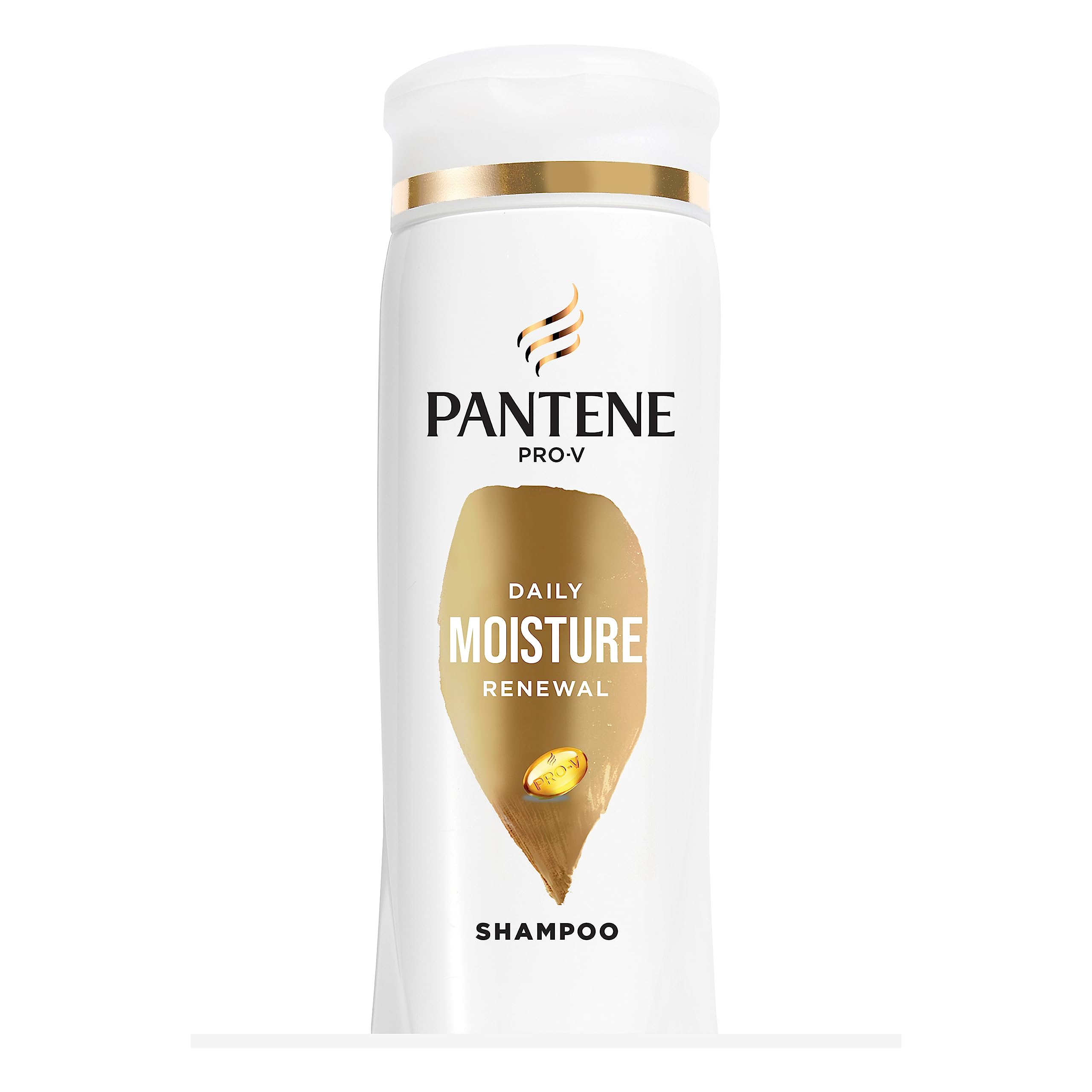 Pantene PRO-V Daily Moisture Renewal Shampoo for Dry Hair - 12 oz Bottle | Hydrating & Nourishing Formula for Soft, Shiny Hair | Perfect for Daily Use at Home or Salon