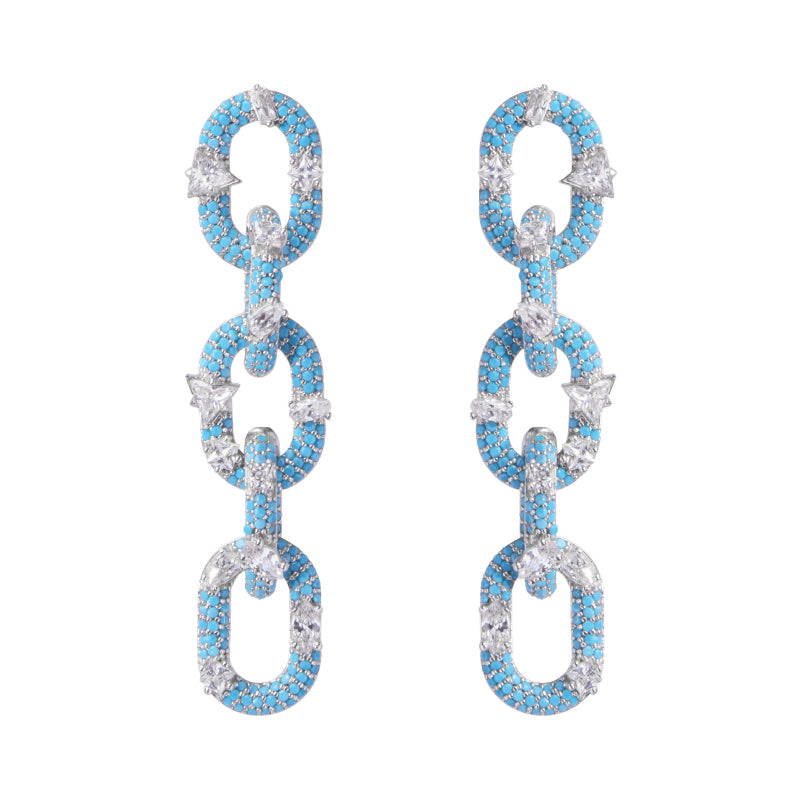 Sparkling Stud Earrings for Women - Elegant Cubic Zirconia Earrings for Daily Wear & Special Occasions