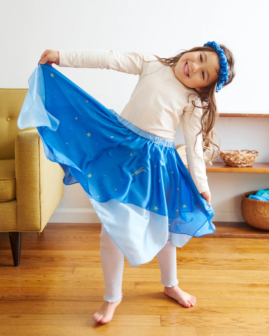 Sarah's Silks Fairy Skirt - Play Silk Dress Up for Kids | Imaginative Play & Dance Costume for Girls | Perfect for Pretend Play, Ballet, and Dress Up Parties