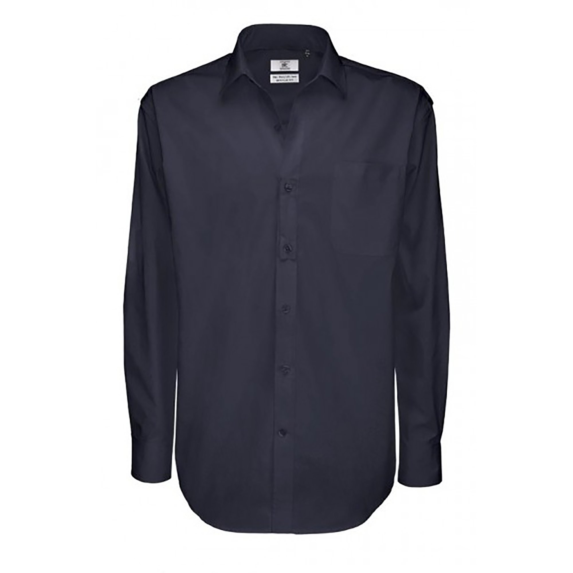 B&C Men's Sharp Twill Cotton Long Sleeve Shirt - Premium Fit, Versatile Style for Office & Casual Wear