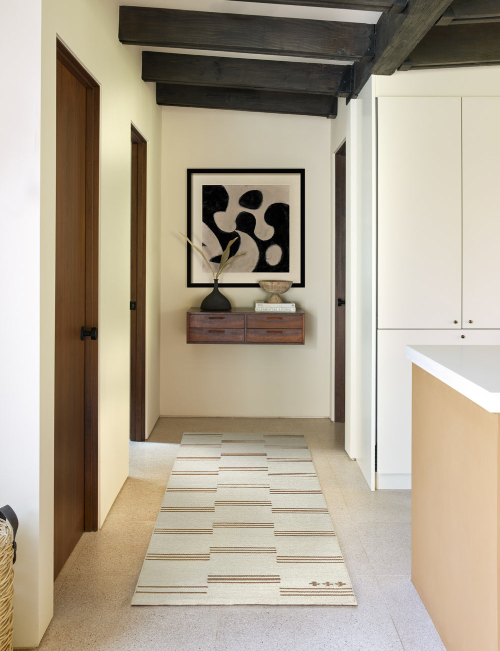 Stripe Break Flatweave Rug by Sarah Sherman Samuel - Modern Geometric Design for Living Room, Bedroom & Office Decor