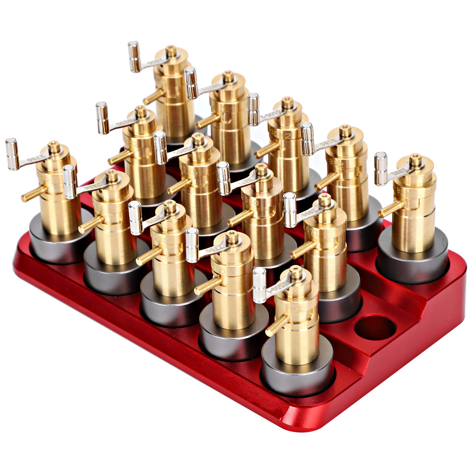 Watch Mainspring Winding Tool - 14 Models Aluminum Alloy Watch Winder for Watch Repair & Manufacturing | Perfect for Watchmakers & Repair Shops