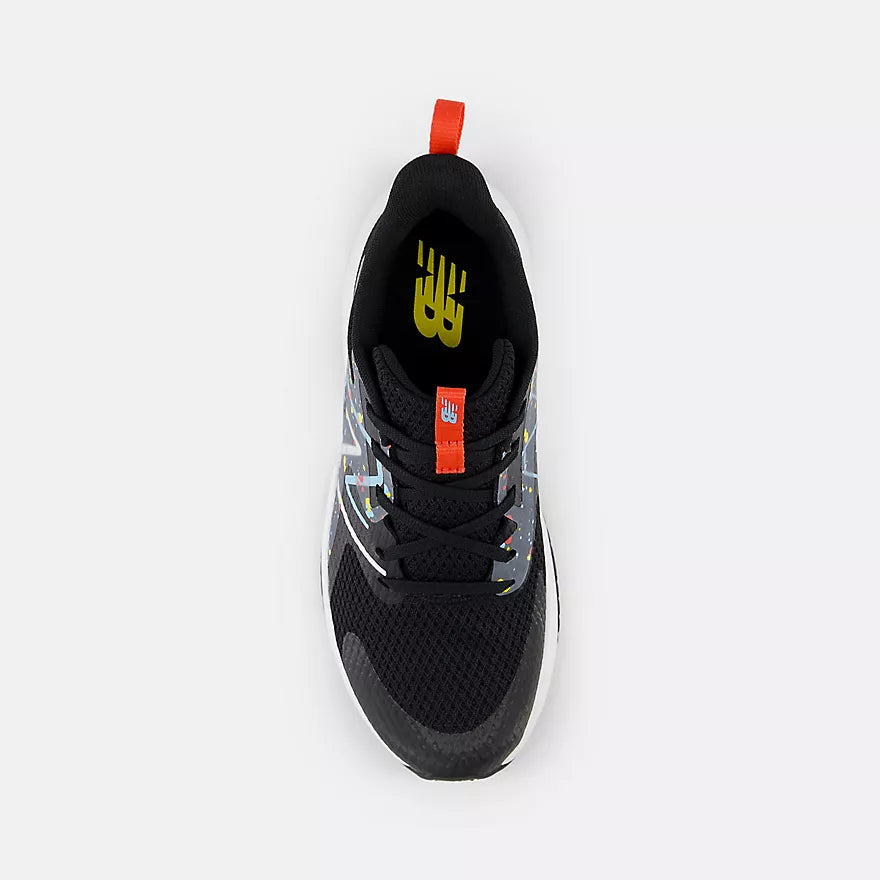 New Balance Black Rave Run Youth Sneakers - Lightweight Running Shoes for Kids with Cushioned Support - Perfect for School, Sports & Daily Activities