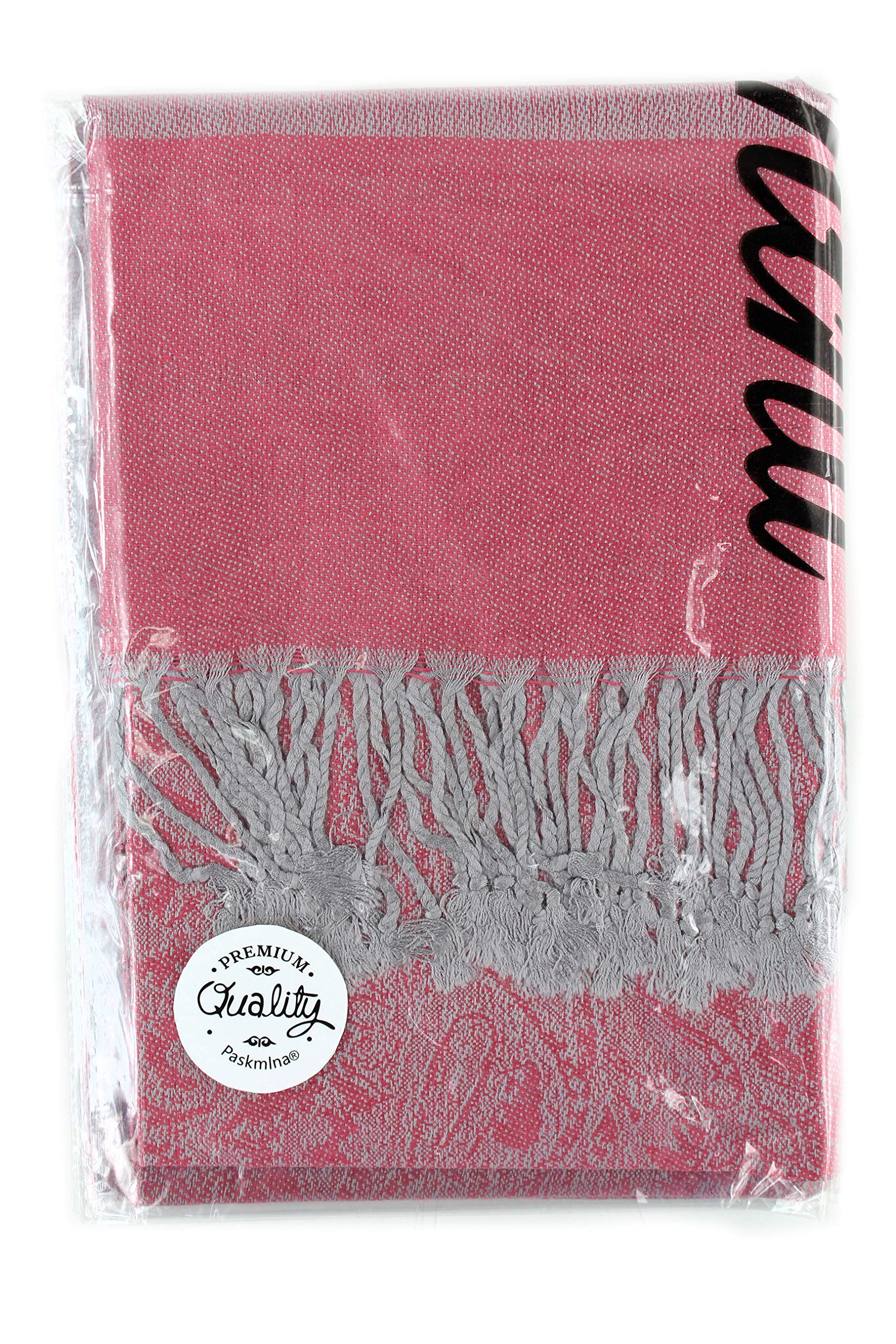PASKMLNA Paisley Jacquard Pashmina Shawl - Soft Luxury Wrap Scarf & Stole for Women - Perfect for Weddings, Parties & Winter Fashion