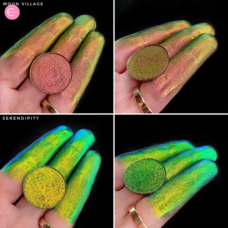 Shellwe Makeup Multichrome Eyeshadow Palette - Long Lasting Highly Pigmented Shimmer & Metallic Eyeshadow for Party, Halloween & Everyday Makeup Looks