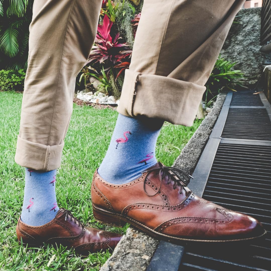 Premium Cotton Over the Calf Dress Socks for Men (9-Pack) | Stay-Up Long Socks for Business & Formal Wear | Comfortable Office & Wedding Socks