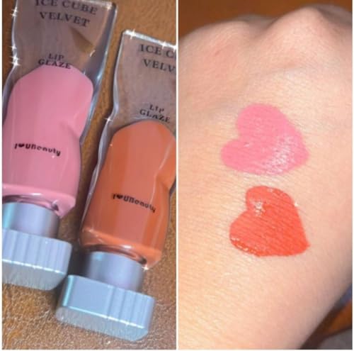 Matte Liquid Lipstick - Long Lasting Ice Cube Lip Gloss - Waterproof & Non-Sticky Lip Makeup for Women - Perfect for Parties, Dates & Everyday Wear