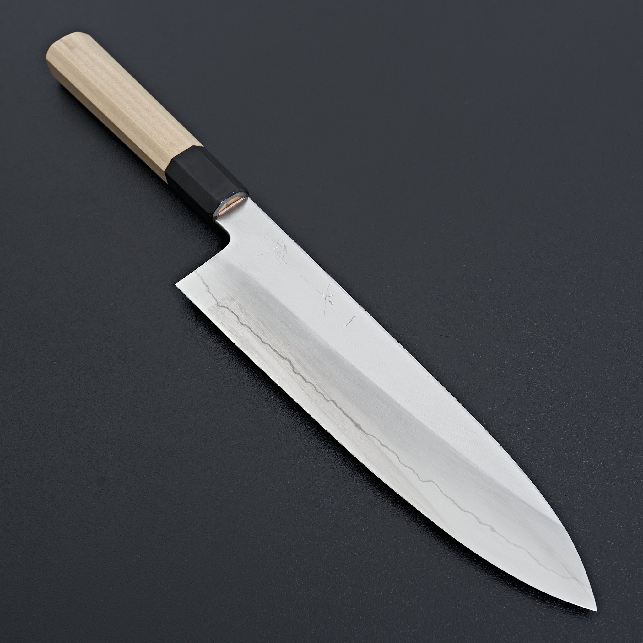Premium Hitohira Kikuchiyo Ren Silver #3 Gyuto 210mm Japanese Chef Knife - High-Carbon Steel Blade for Professional Cooking, Sushi & Meat Cutting