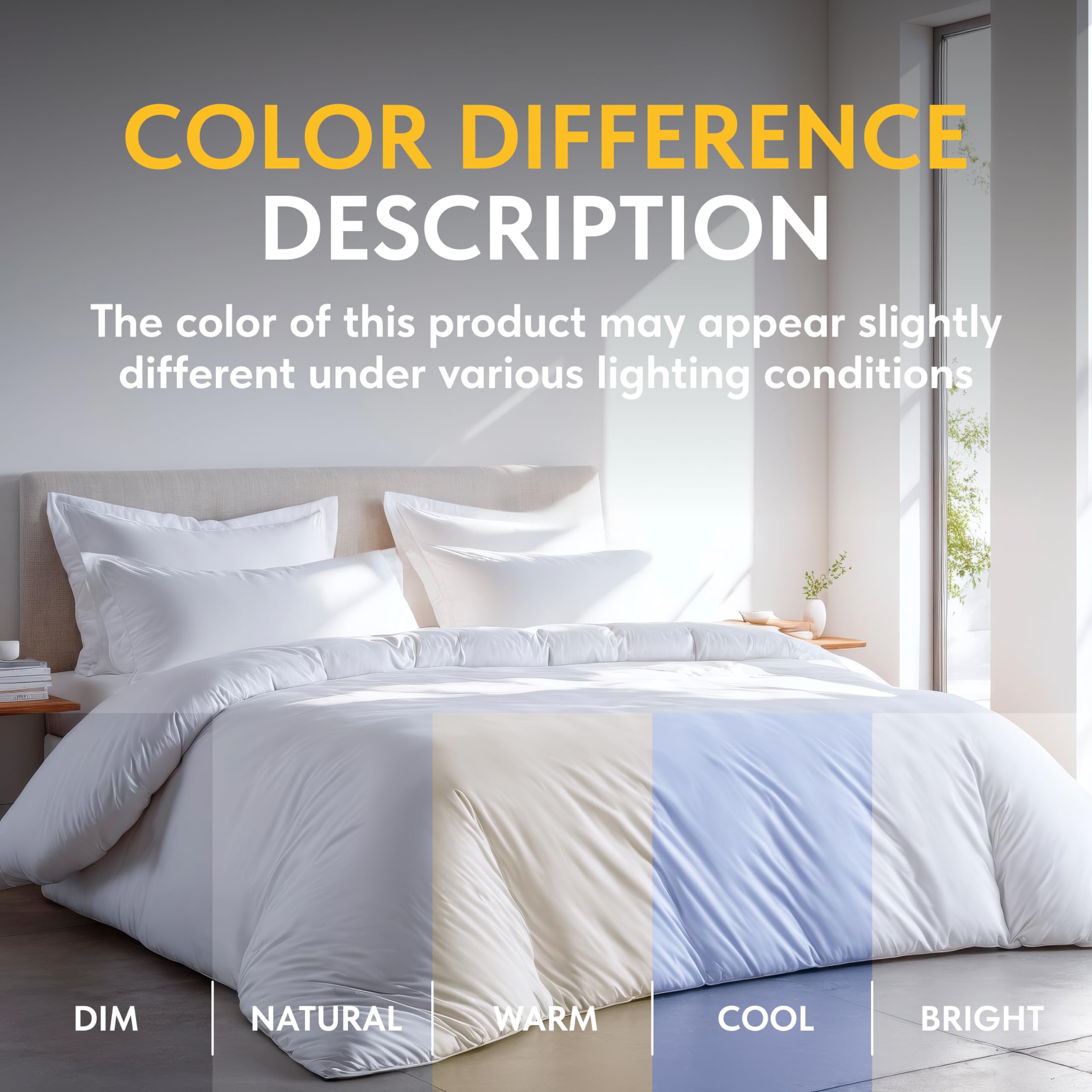 Luxury White Queen Size Microfiber Duvet Cover Set with Zipper Closure - Includes 1 Down Comforter Cover & 2 Pillow Shams (Comforter Not Included) | Perfect for Master Bedroom, Guest Room & Hotel Style Bedding