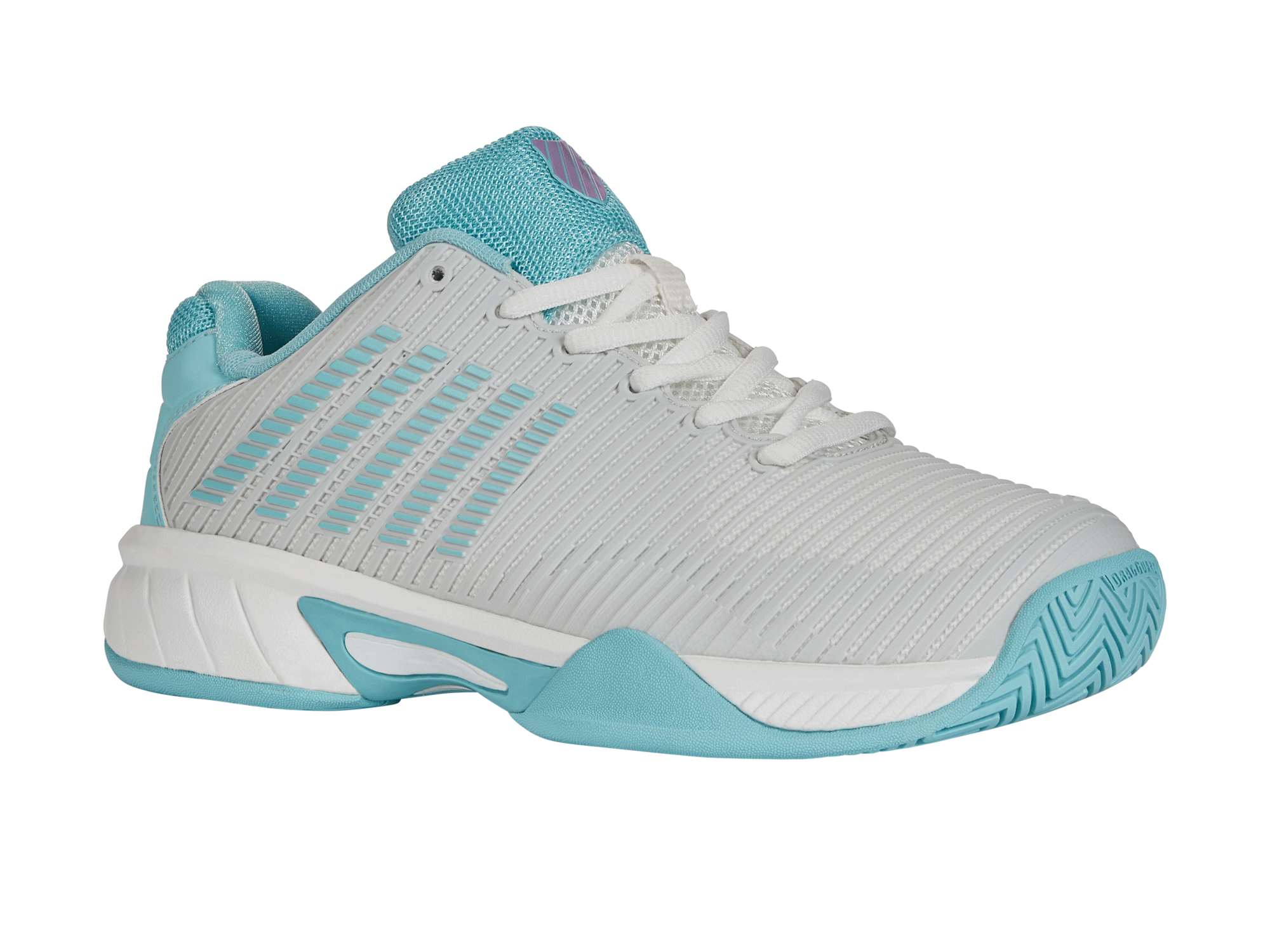 Hypercourt Express 2 Tennis Shoes for Women - Brilliant White/Angel Blue/Sheer Lilac | Lightweight & Breathable Court Sneakers | Perfect for Tennis, Pickleball & Casual Wear