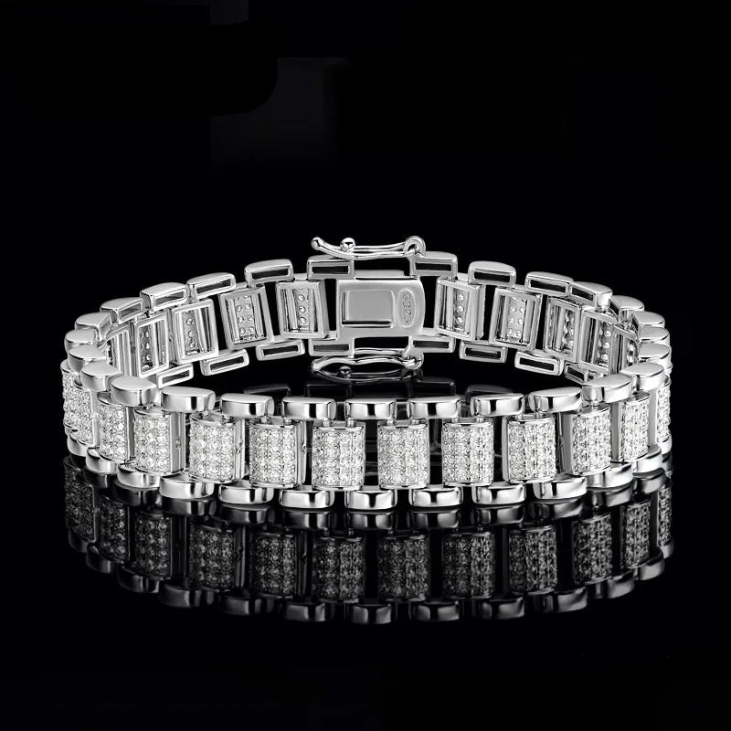 Elegant Diamond Bracelet for Women - 14K Gold Plated Luxury Jewelry Gift for Anniversary, Birthday & Special Occasions | Perfect for Weddings, Parties & Everyday Wear