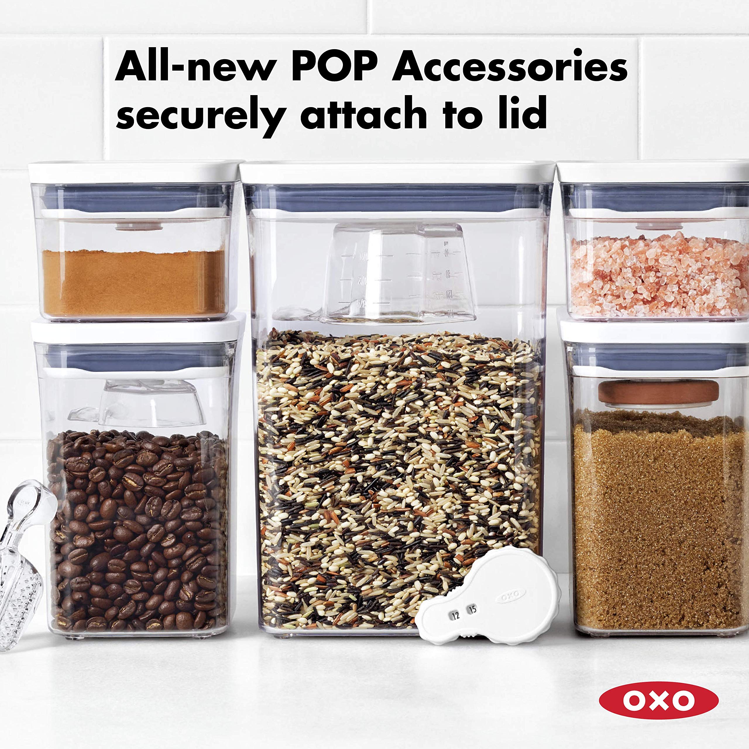 OXO Good Grips 1.7 Qt Airtight Food Storage Container - Small Square Medium POP Container for Granola, Dried Beans, Snacks - Perfect for Kitchen Pantry Organization & Fresh Food Storage