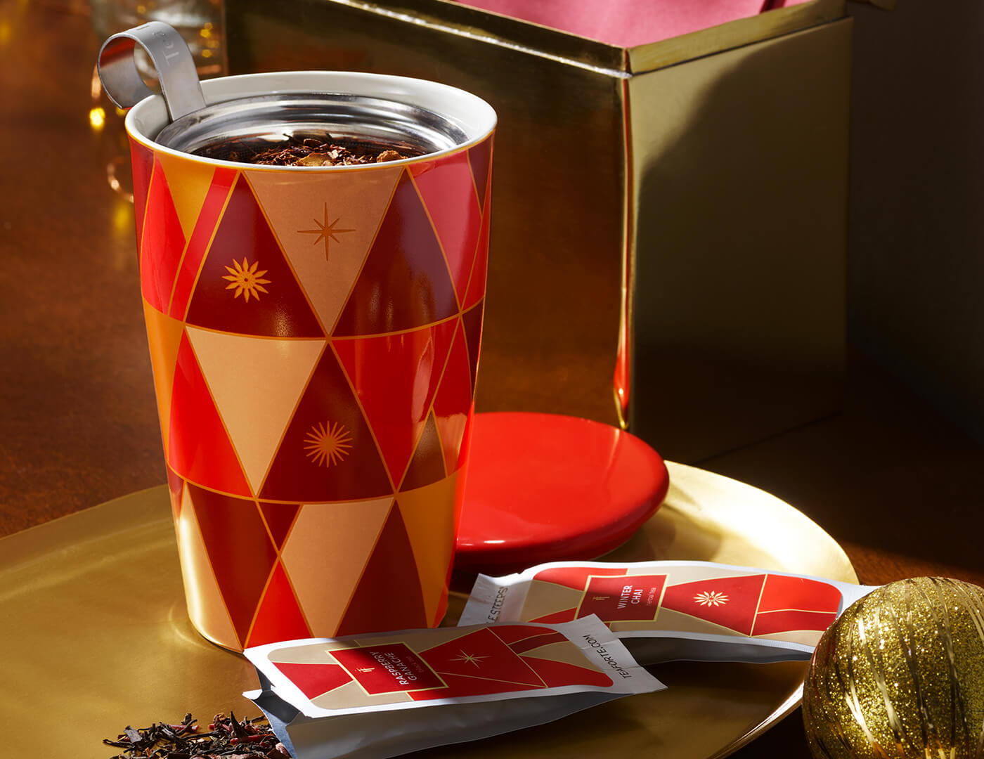 KATI® Premium Glass Steeping Cup with Infuser - Perfect for Loose Leaf Tea, Herbal Tea & Coffee - Ideal for Home, Office & Tea Lovers
